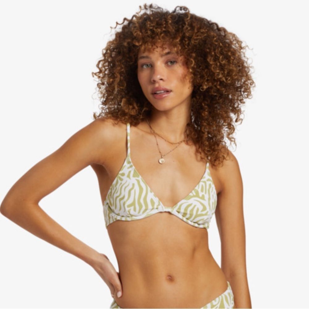BILLABONG WOMEN’S BIKINI TOP LA CALA REESE UNDERWIRE SIZE MEDIUM ADJ STRAPS NWT